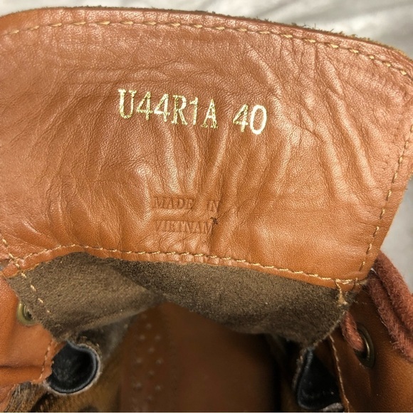 Geox Brown Leather Shoovy Urban Ankle Boot Amphibiox Size 40 (7) - Picture 10 of 11